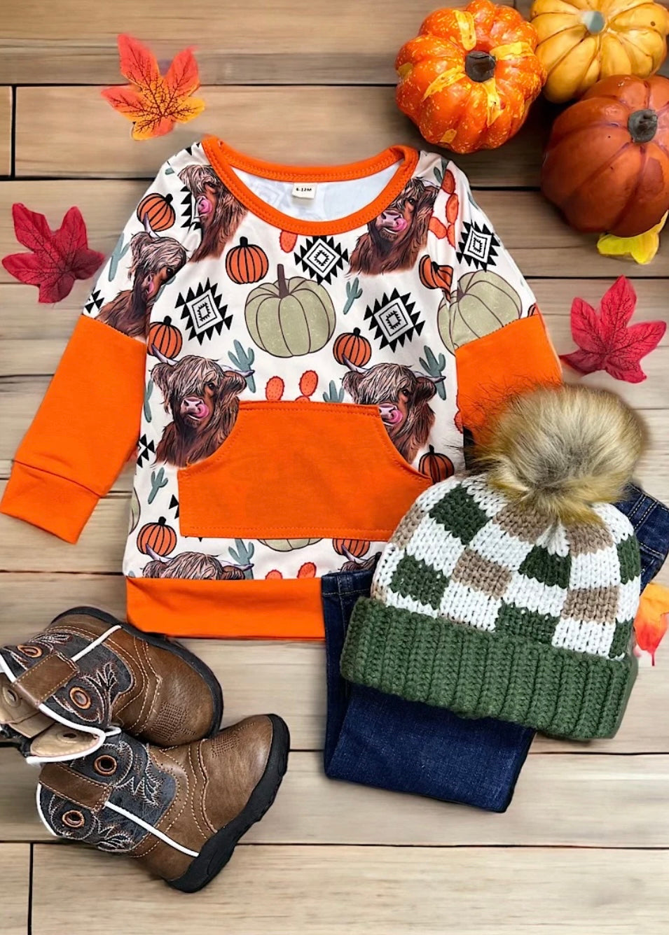 Highland Cow Fall Sweatshirt