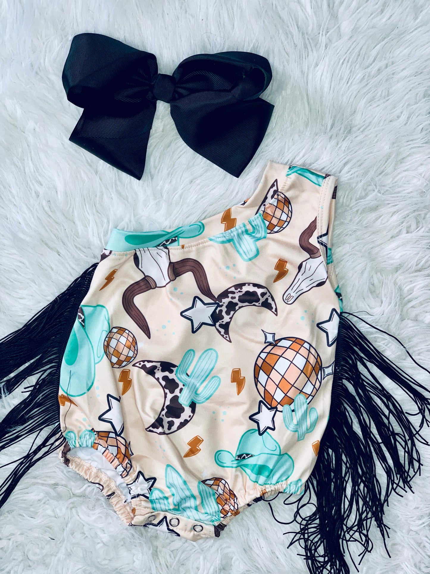 Disco western onesie