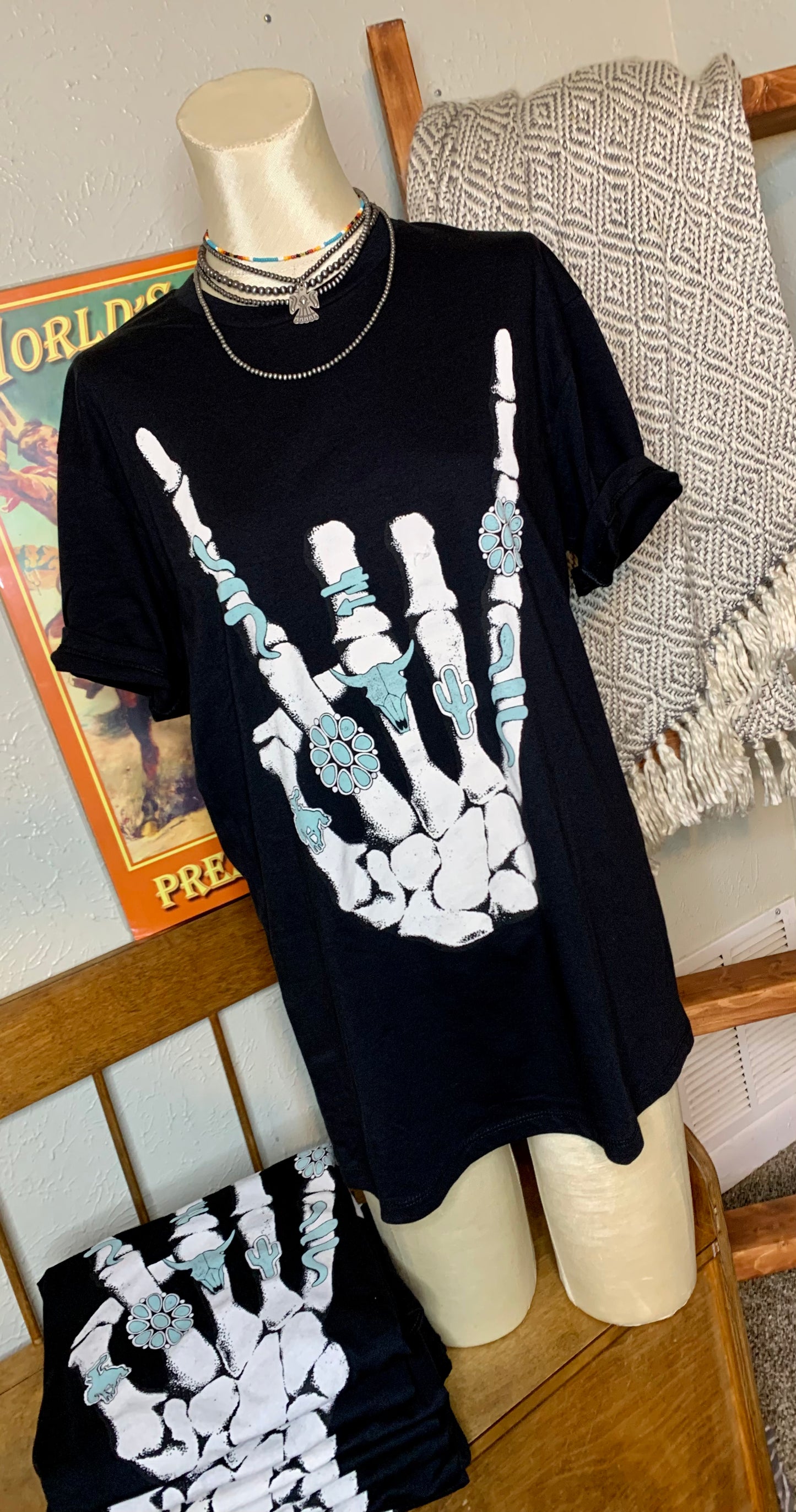 Rock On Skeleton Tee