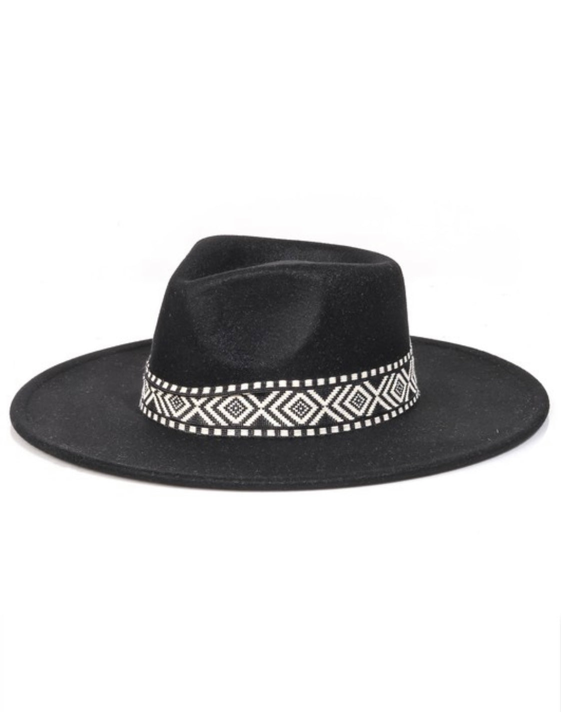 Boho stripe Fedora Hat