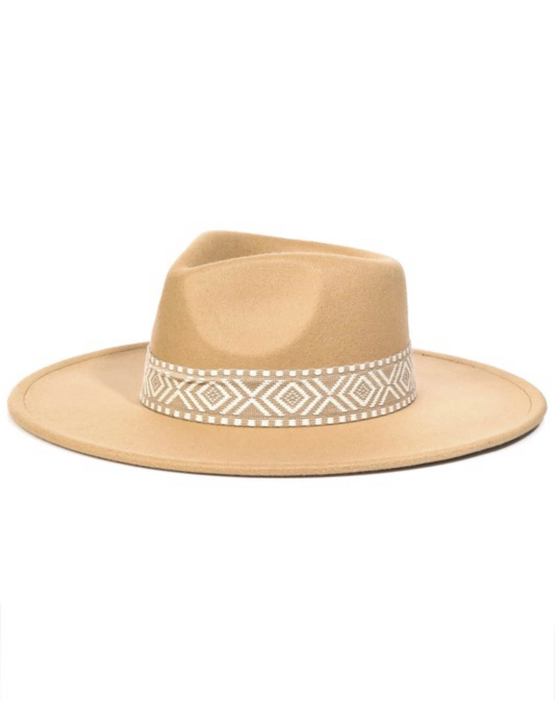 Boho stripe Fedora Hat