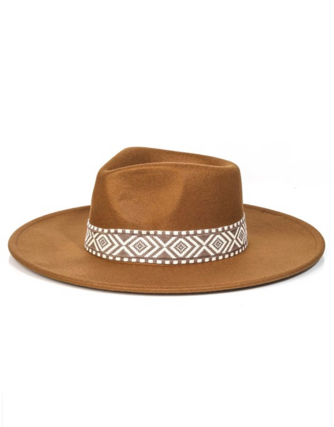 Boho stripe Fedora Hat