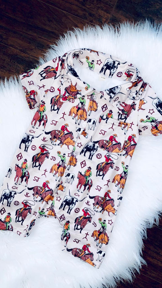 Western boy onesie