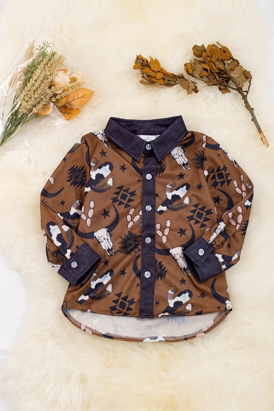 Longhorn Youth Button-up