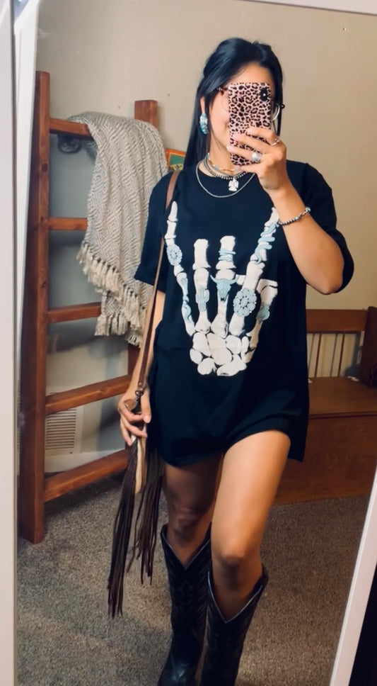 Rock On Skeleton Tee